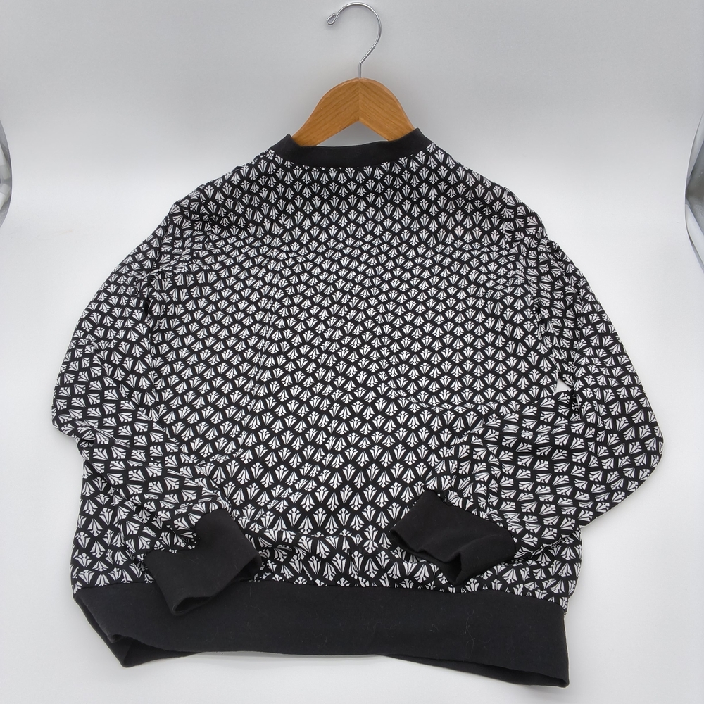 George Black and White Patterned Jacket Vintage 90's - Picture 2 of 9